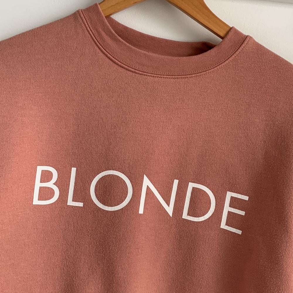 Brunette The Label Blonde Sweatshirt Size M / L - Picture 2 of 7